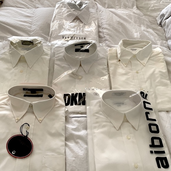 Other - White shirts size 15 never worn with tags